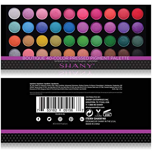 SHANY Boutique 40 Colors Neon Eyeshadow Palette