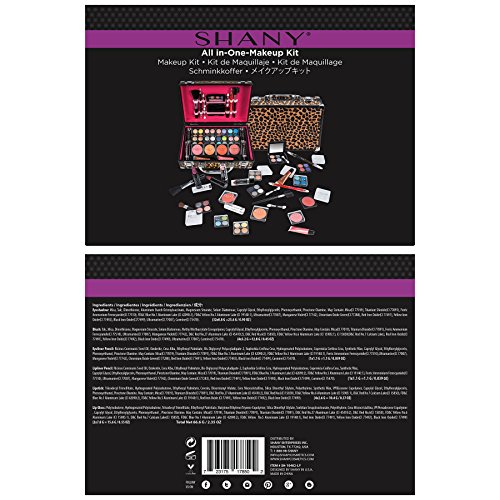 SHANY Carry All Makeup Train Case with Pro Makeup and Reusable Aluminum Case ...