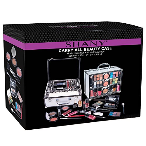 SHANY Carry All Trunk Makeup Set (Eye shadow palette/Blushes/Powder/Nail Poli...