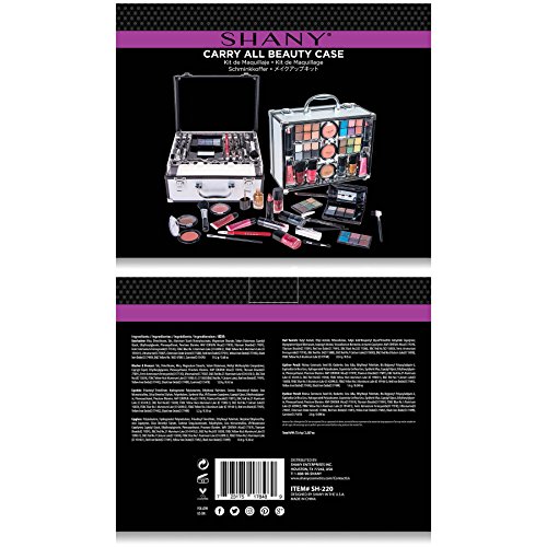 SHANY Carry All Trunk Makeup Set (Eye shadow palette/Blushes/Powder/Nail Poli...