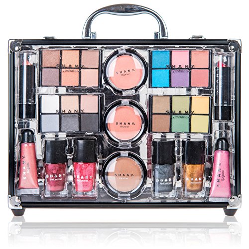 SHANY Carry All Trunk Makeup Set (Eye shadow palette/Blushes/Powder/Nail Poli...