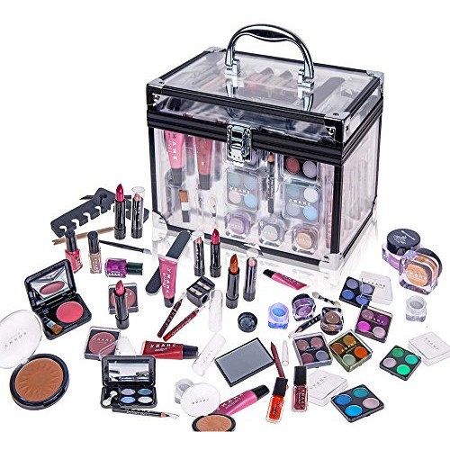 SHANY Carry All Trunk Makeup Set (Eye shadow palette/Blushes/Powder/Nail Poli...