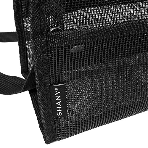 SHANY Collapsible Mesh Bag – Large See-Thru Travel Tote with Shoulder Straps ...