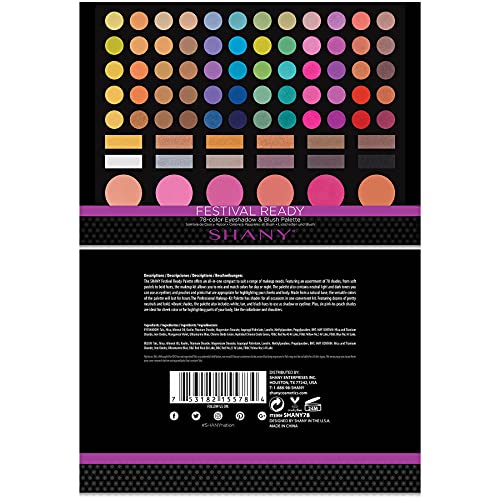 SHANY Cosmetics Natural Fusion Eyeshadow Palette (88 Color Eyeshadow Palette)...
