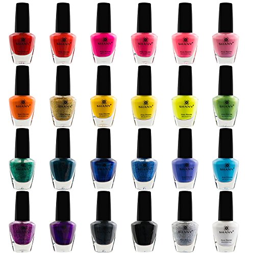 SHANY Cosmopolitan Nail Polish set - Pack of 24 Colors - Premium Quality & Qu...