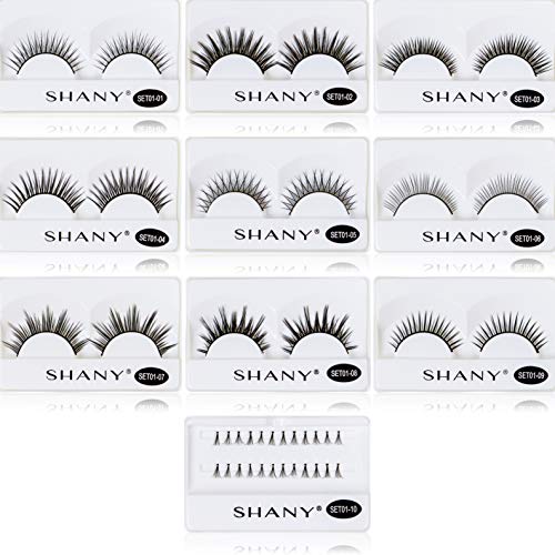 SHANY Eyelash extend - set of 10 assorted reusable eyelashes - Thin Collection