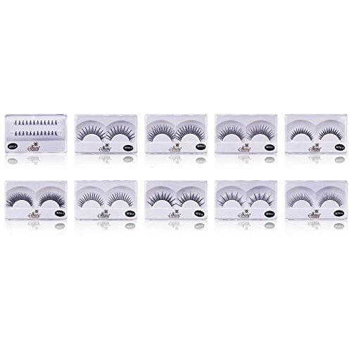 SHANY Eyelash extend - set of 10 assorted reusable eyelashes - Thin Collection