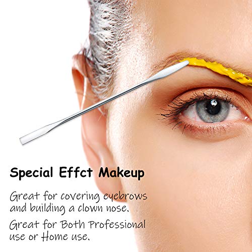 10 Pieces Makeup Spatula Scoop Stainless Steel Depotting Spatula Double-Heade...
