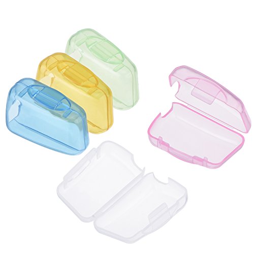 10 Pieces Travel Portable Toothbrush Head Covers Toothbrush Protective Case (...