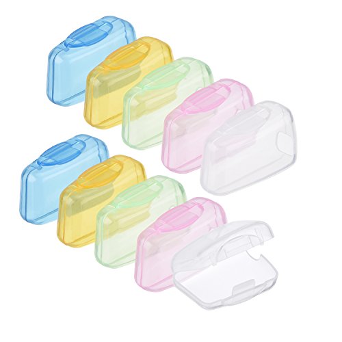 10 Pieces Travel Portable Toothbrush Head Covers Toothbrush Protective Case (...