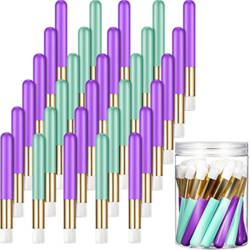 30 Pieces Lash Shampoo Brushes, Eyelash Extension Cleansing Brush Peel Off Bl...