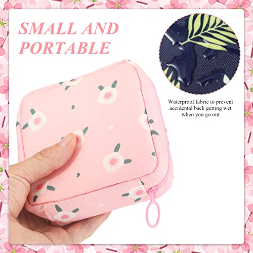 Shappy 4 Pieces Sanitary Napkin Bag Period Pad Pouch Period Holder Bag Kit Po...
