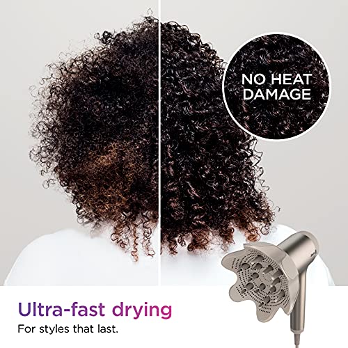 Shark HD120BRN Blow Dryer HyperAIR Fast-Drying with IQ 2-in-1 Concentrator, S...