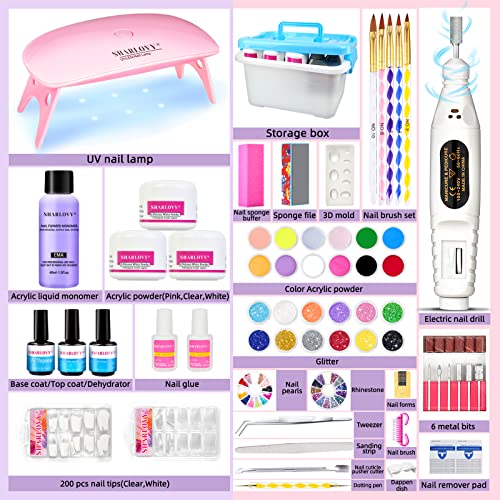 Acrylic Nail Kit Acrylic Powder and Monomer Acrylic Nail Liquid nail kit set ...