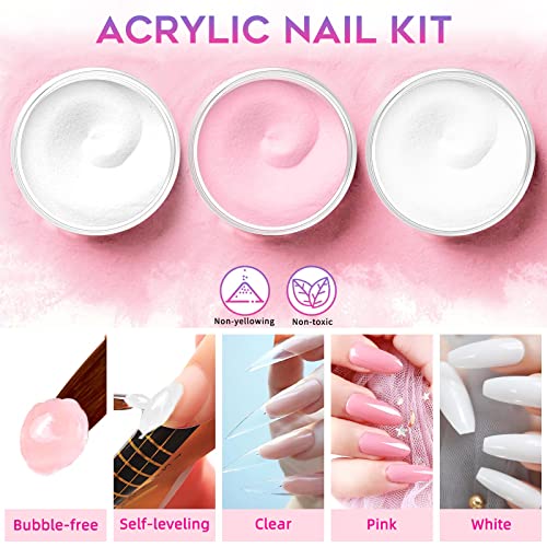 Acrylic Nail Kit Acrylic Powder and Monomer Acrylic Nail Liquid nail kit set ...