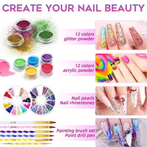 Acrylic Nail Kit Acrylic Powder and Monomer Acrylic Nail Liquid nail kit set ...