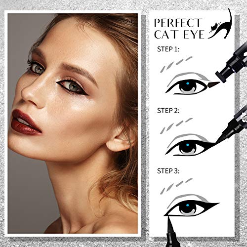 Black Eyeliner Stamp Wingliner-Winged Eyeliner Stamps for Perfect Wing Cat Ey...