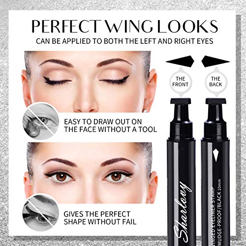 Black Eyeliner Stamp Wingliner-Winged Eyeliner Stamps for Perfect Wing Cat Ey...
