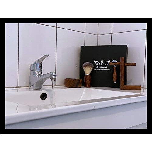 Grooming Shaving Set For Men, Double-sided Safety Razor, Pure synthetic Hair ...