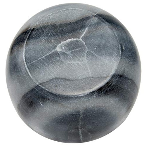 SHASH Marble Shaving Bowl, Grey - Lather Mug with Interior Grooves Builds a R...