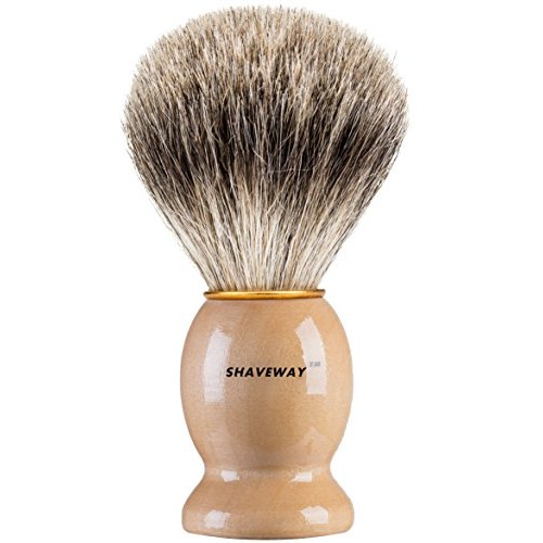 Shaveway 100% Original Pure Badger Shaving Brush. Engineered for the Best Sha...