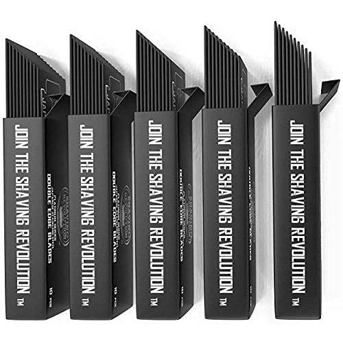 50 Count Double Edge Razor Blades - Men's Safety Razor Blades for Shaving - P...