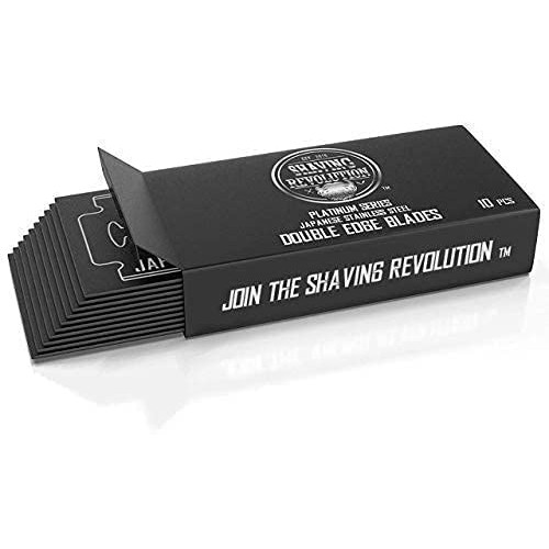 50 Count Double Edge Razor Blades - Men's Safety Razor Blades for Shaving - P...