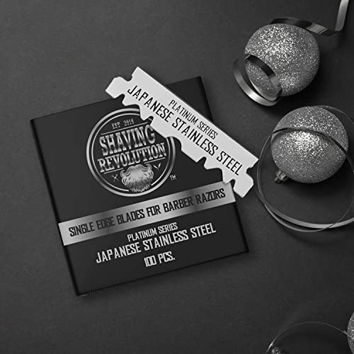 Barber Razor Blade - Single Edge Razor Blades 100 Count Stainless Steel Razor...