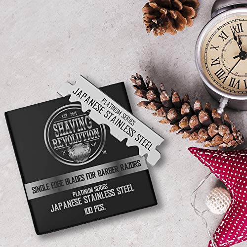 Barber Razor Blade - Single Edge Razor Blades 100 Count Stainless Steel Razor...