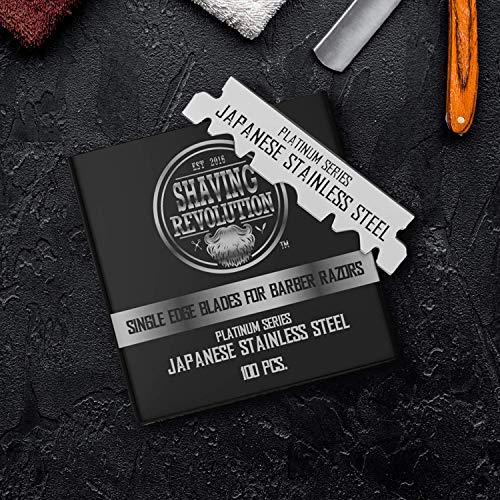 Barber Razor Blade - Single Edge Razor Blades 100 Count Stainless Steel Razor...