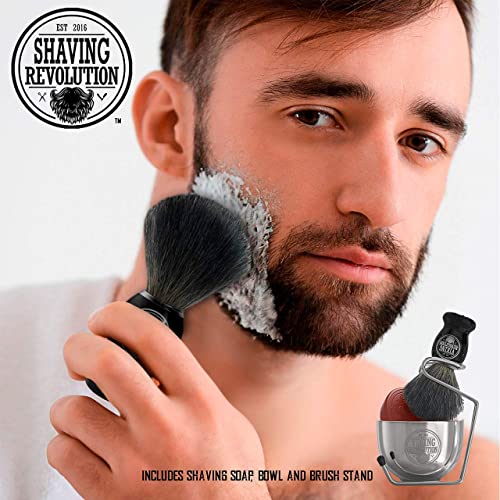 Luxury Shaving Brush Set - Shaving Kit for Men Includes Badger Hair Shaving B...