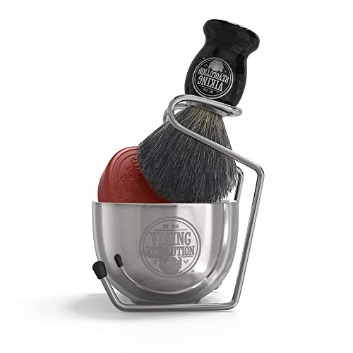 Luxury Shaving Brush Set - Shaving Kit for Men Includes Badger Hair Shaving B...