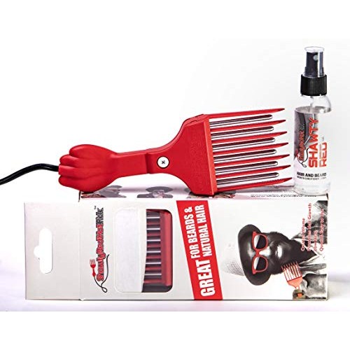 Shawty Red Low Heat Beard Growth Kit for Men, Wooden Comb & leave in Conditio...