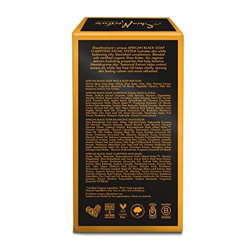 Shea Moisture African Black Soap Facial Regimen KIT