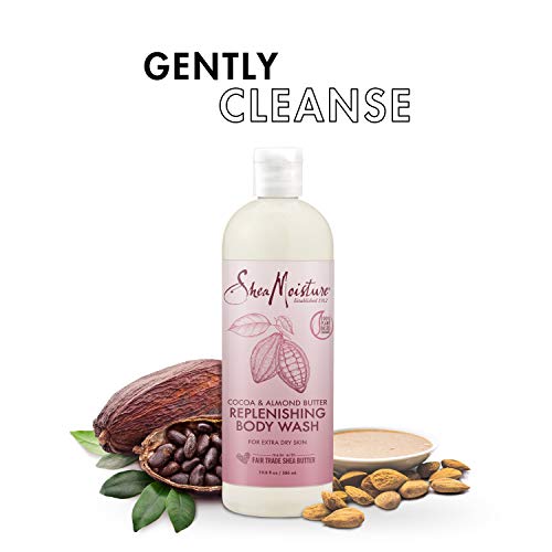 SheaMoisture Body Wash Extra Dry Skin Replenishing Cocoa Almond Cruelty Free ...