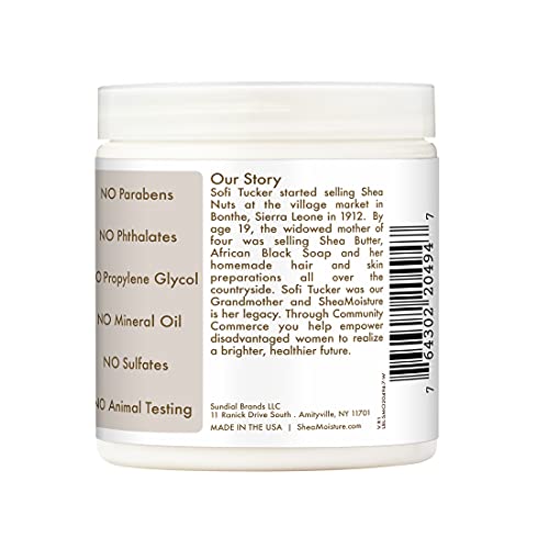 SheaMoisture Daily Hydration Crème Sugar Scrub Care for Dry Skin 100% Virgin ...