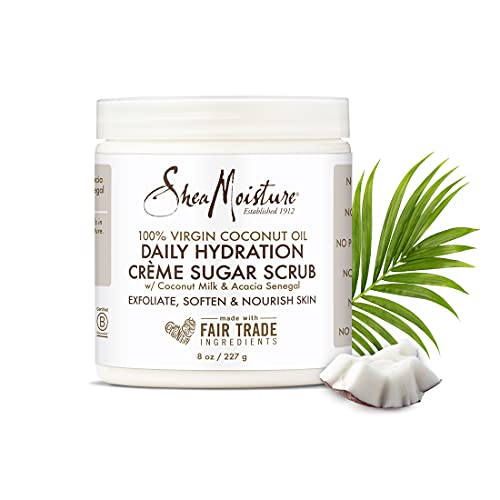 SheaMoisture Daily Hydration Crème Sugar Scrub Care for Dry Skin 100% Virgin ...