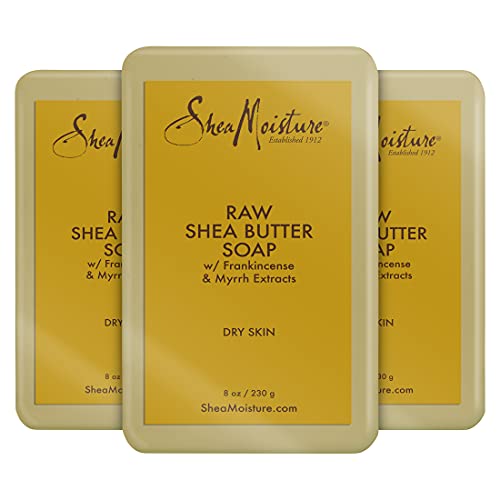 SheaMoisture Face and Body Bar Soap for Dry Skin with Paraben Free, Raw Shea ...
