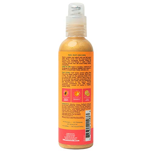 SheaMoisture Goddess Body Shimmer for Dry Skin, Dull Skin Papaya and Vitamin ...