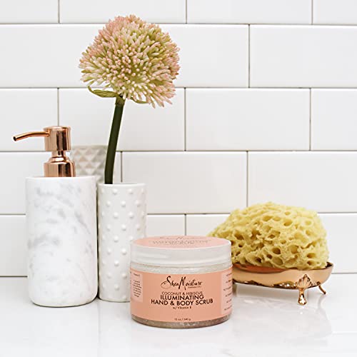 SheaMoisture Illuminating Hand and Body Scrub for Dull Skin Coconut and Hibis...