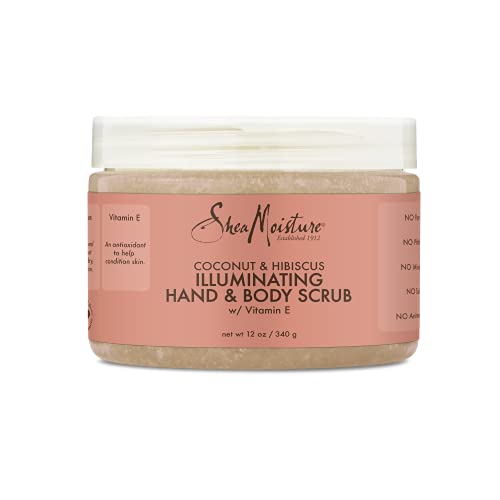SheaMoisture Illuminating Hand and Body Scrub for Dull Skin Coconut and Hibis...