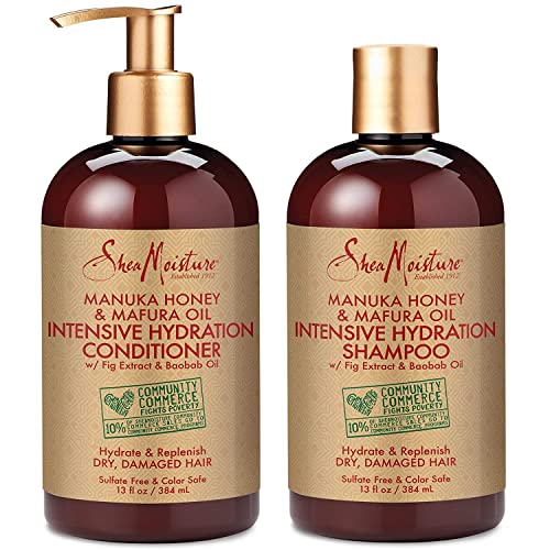 SheaMoisture Manuka Honey & Mafura Oil Intensive Hydration Shampoo & Conditio...
