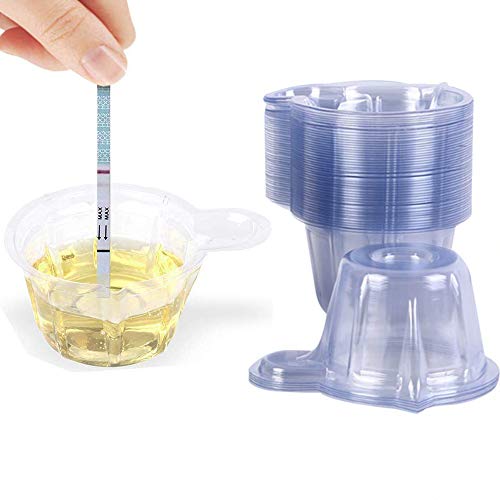 150 Pack 40ml Urine Cups Plastic Disposable Easy to Collect Urine Specimen Cu...