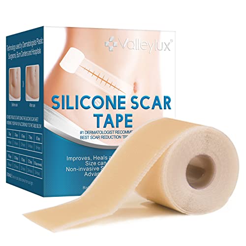 Silicone Scar Sheets(1.6'' x 60''), Medical Grade Scar Tape, Reusable Silicon...