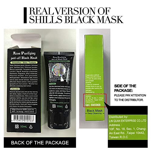 SHILLS Blackhead Remover, Pore Control, Skin Cleansing, Purifying Bamboo Char...