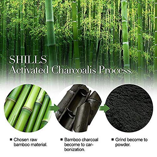 SHILLS Blackhead Remover, Pore Control, Skin Cleansing, Purifying Bamboo Char...