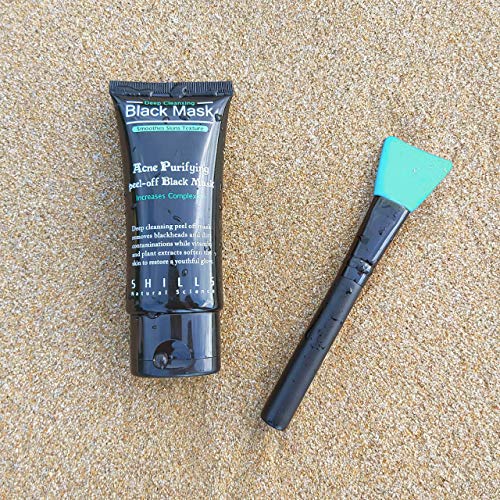 SHILLS Charcoal Black Mask, Blackhead Mask, Acne Removal Mask, Activated Char...