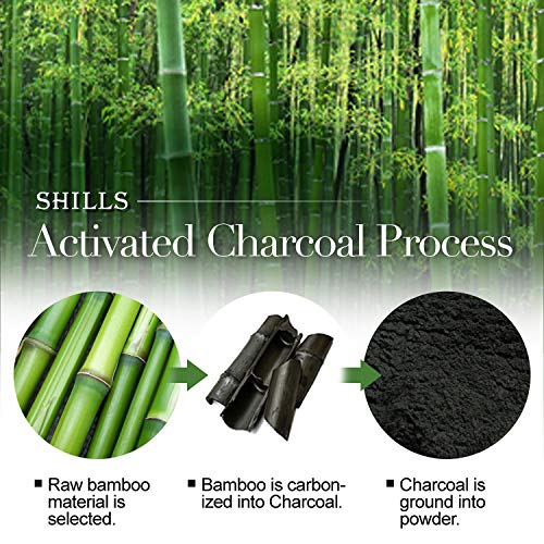 SHILLS Charcoal Black Mask, Blackhead Remover Mask, Charcoal Mask, Acne Peel ...