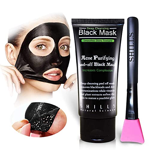 SHILLS Charcoal Black Mask, Peel Off Mask, Charcoal Mask, Black Peel Off Mask...