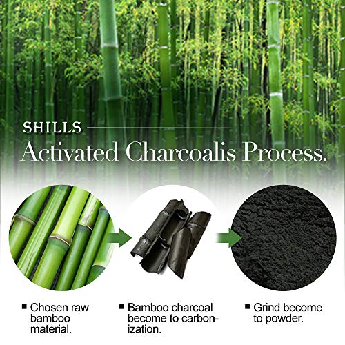 SHILLS Charcoal Mask for Men, Purifying Peel Off Mask, Black Mask Peel Off, B...